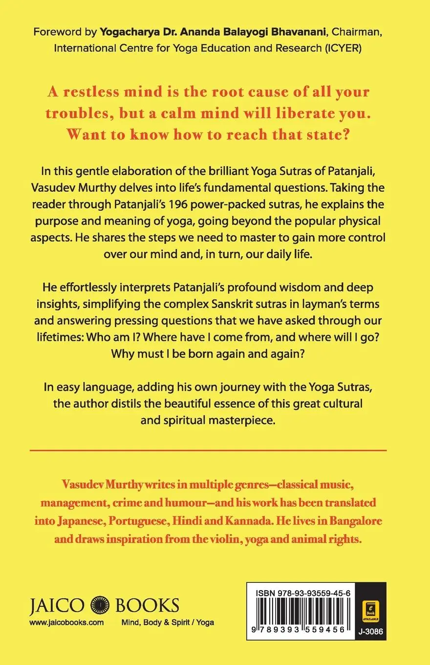 Rückseite: 9789393559456 | Yoga Sutras Simplified | Vasudev Murthy | Taschenbuch | Englisch