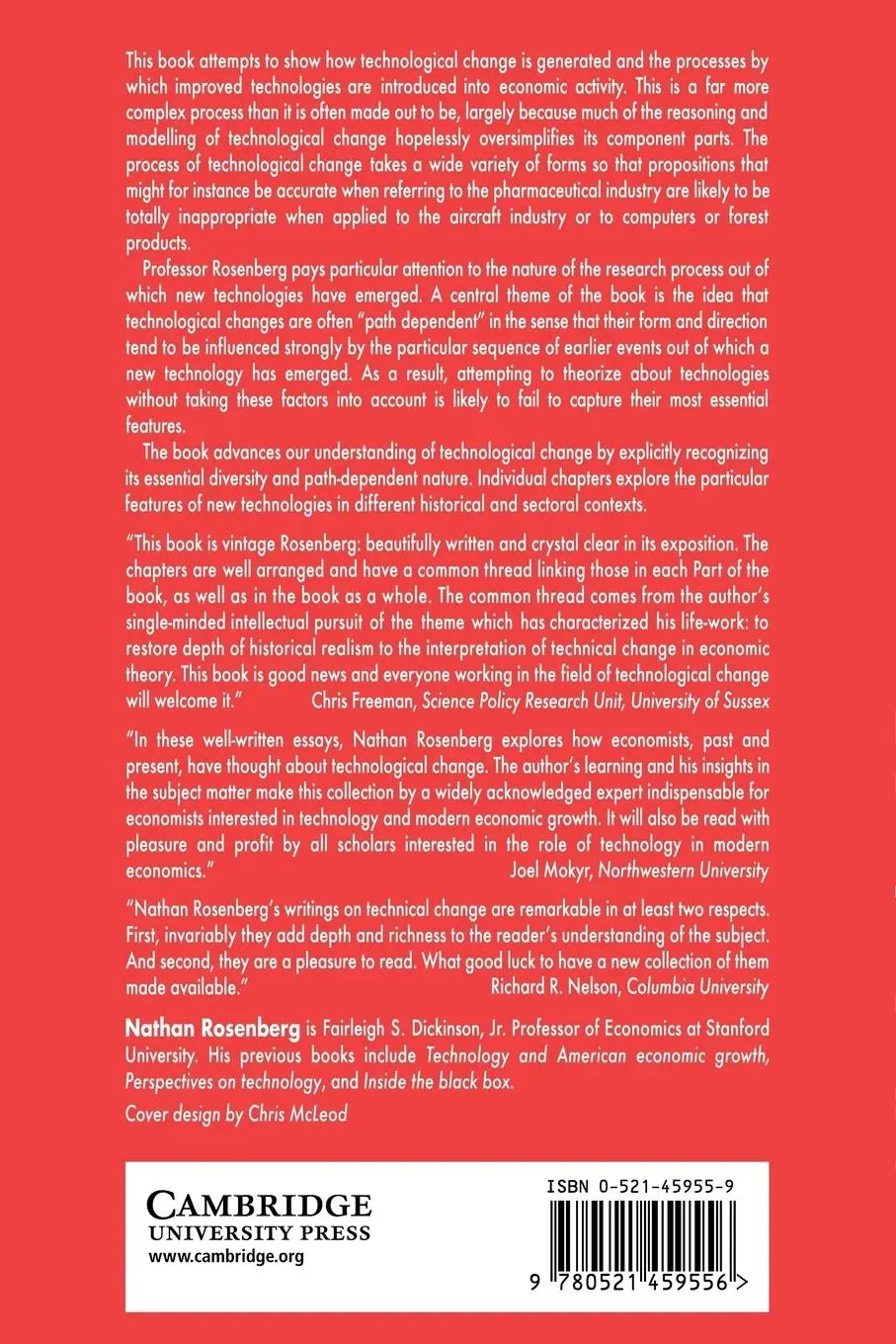 Rückseite: 9780521459556 | Exploring the Black Box | Technology, Economics, and History | Buch