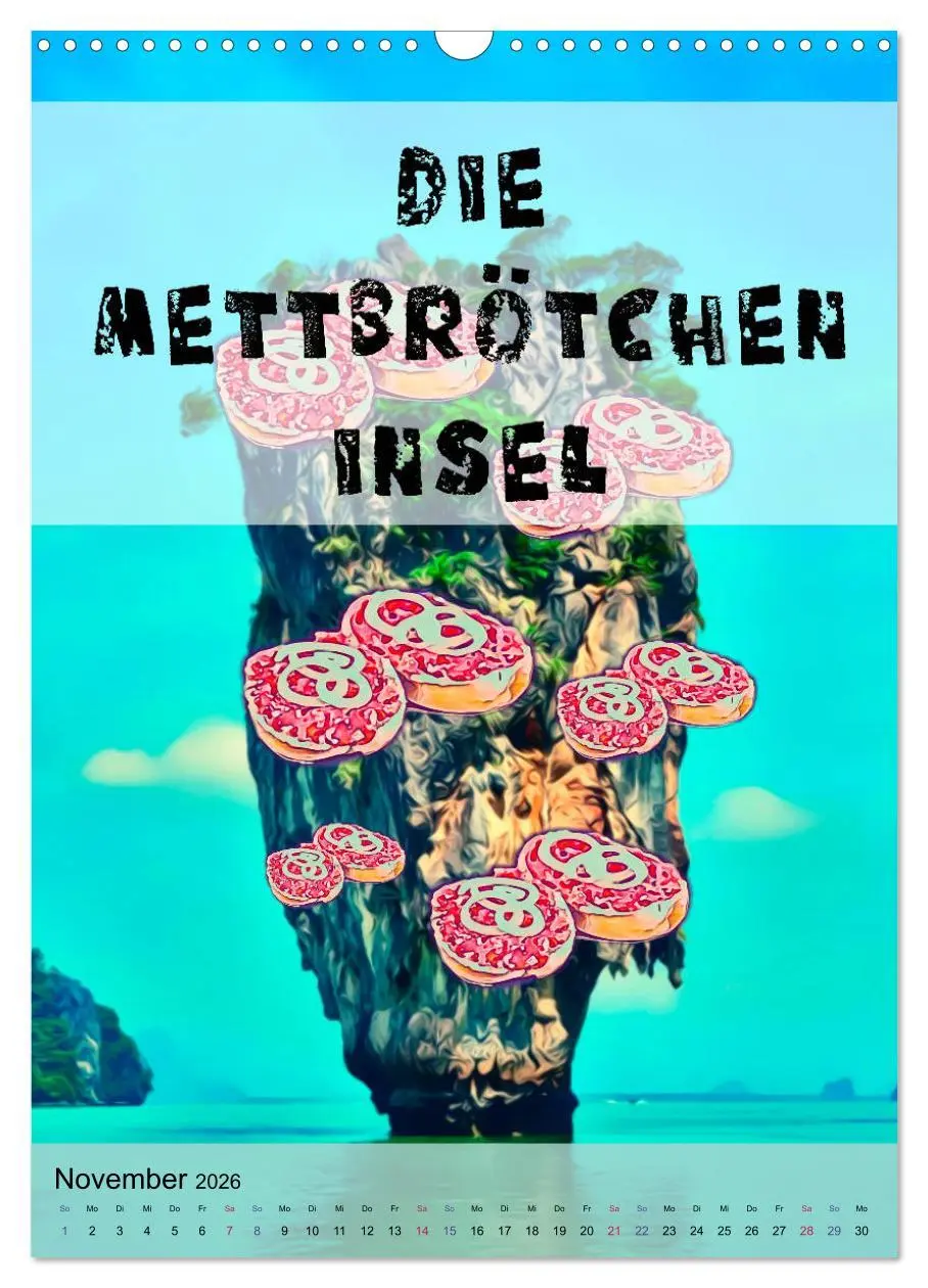 Bild: 9783516379556 | Mettbrötchen Träume - Mettkalender (Wandkalender 2026 DIN A3 hoch),...
