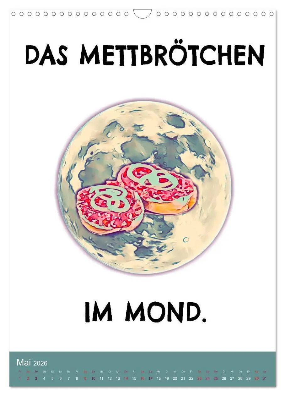 Bild: 9783516379556 | Mettbrötchen Träume - Mettkalender (Wandkalender 2026 DIN A3 hoch),...