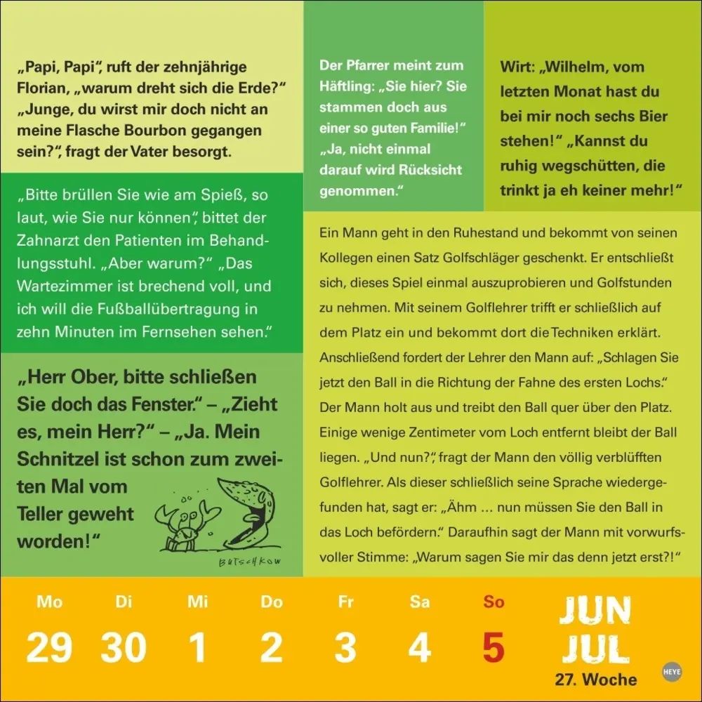 Bild: 9783756409556 | Witze fürs Klo Kalender 2026 | Kalender | Spiralbindung | 58 S. | 2026