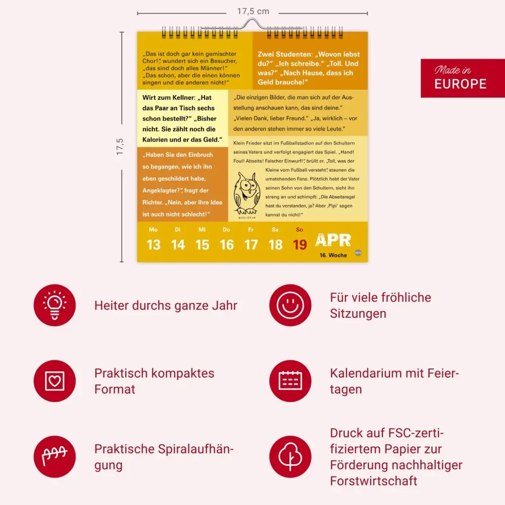 Bild: 9783756409556 | Witze fürs Klo Kalender 2026 | Kalender | Spiralbindung | 58 S. | 2026