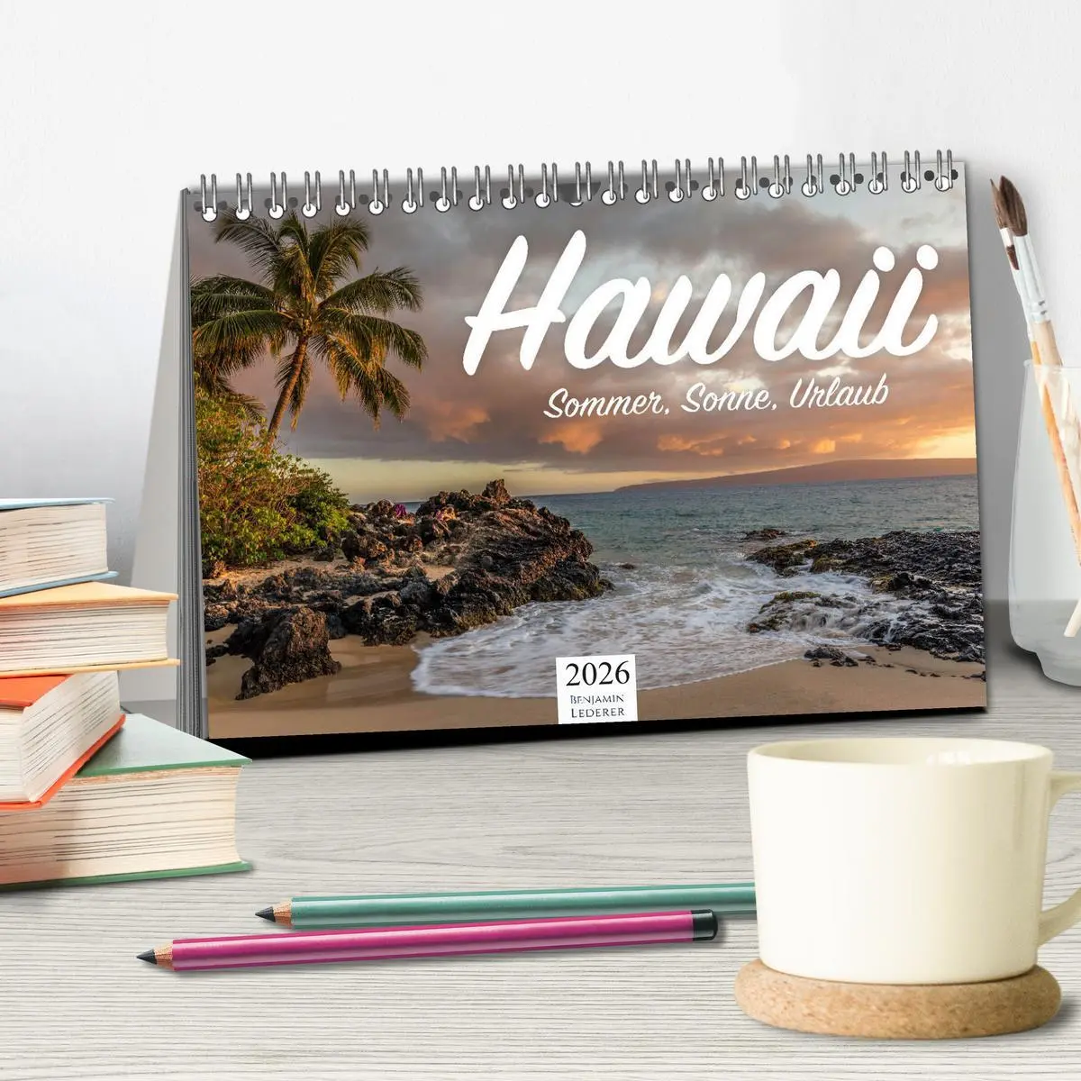 Bild: 9783457729656 | Hawaii - Sommer, Sonne, Urlaub (Tischkalender 2026 DIN A5 quer),...