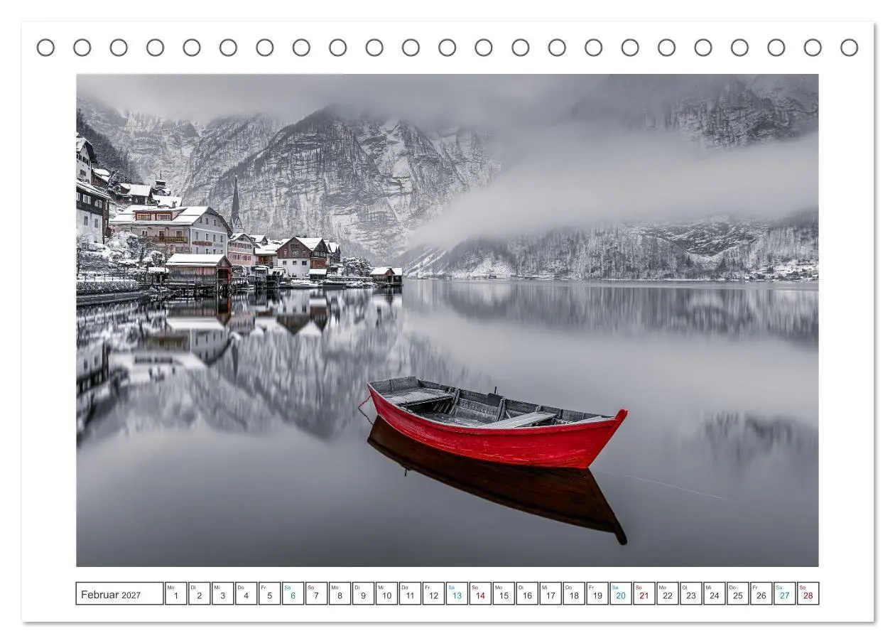 Bild: 9783594279656 | Fernweh in Rot (Tischkalender 2027 DIN A5 quer), CALVENDO...