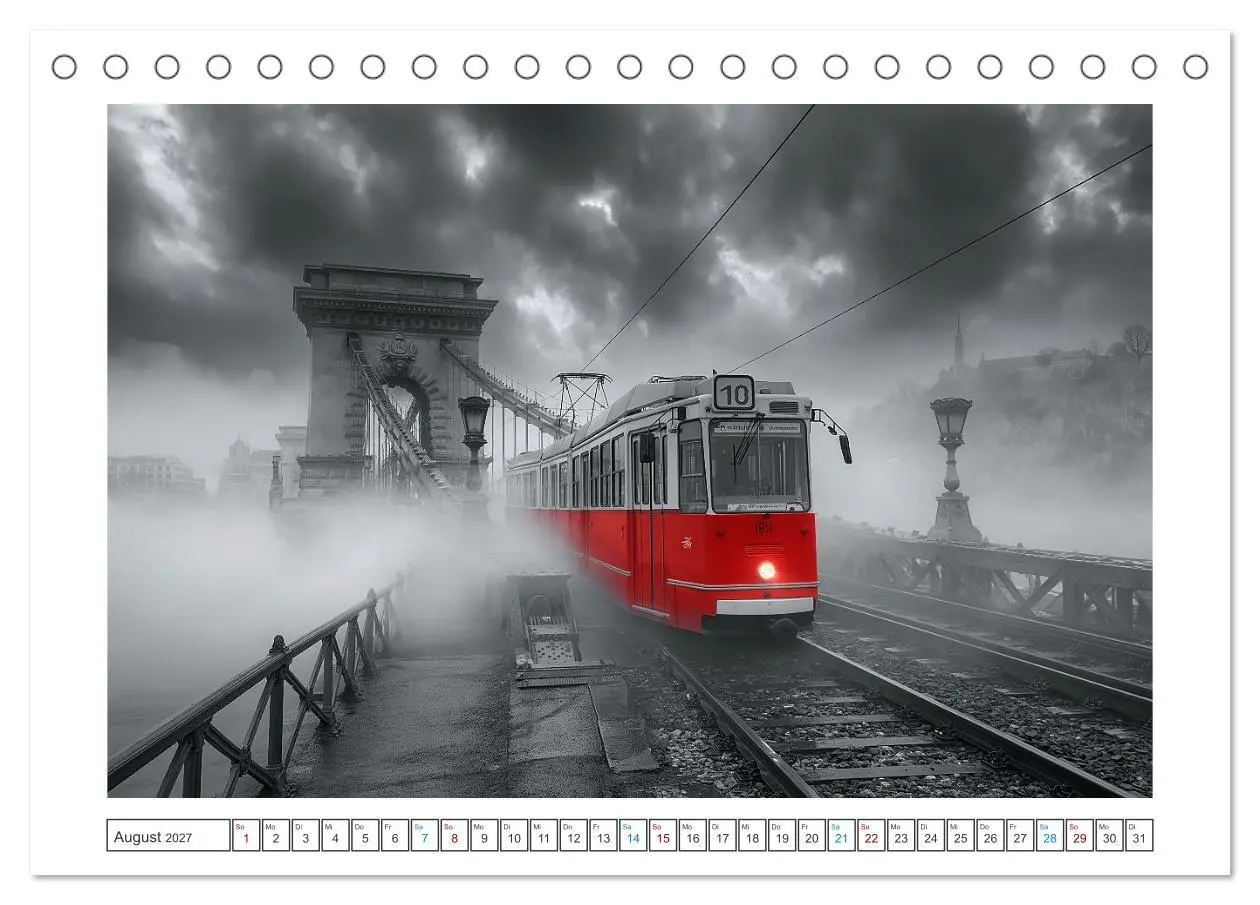 Bild: 9783594279656 | Fernweh in Rot (Tischkalender 2027 DIN A5 quer), CALVENDO...