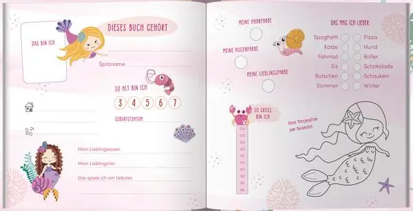 Bild: 9783731889656 | Kindergarten Freundebuch Meerjungfrau | Verlag Korsch | Buch | 36 S.