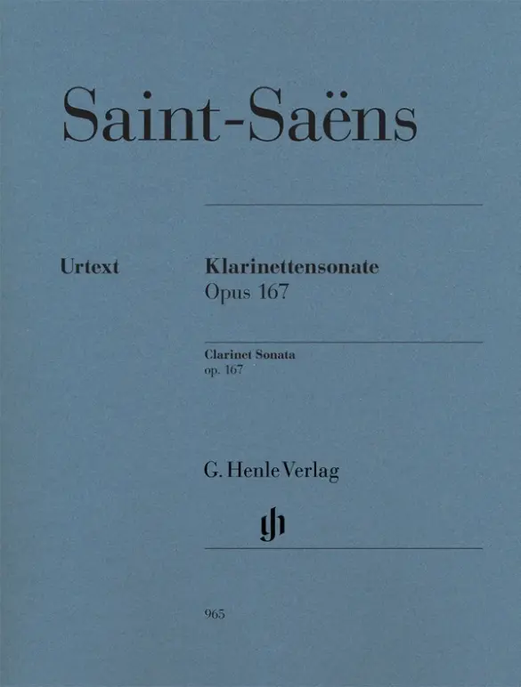 Cover: 9790201809656 | Camille Saint-Saëns - Klarinettensonate op. 167 | Peter Jost | Buch