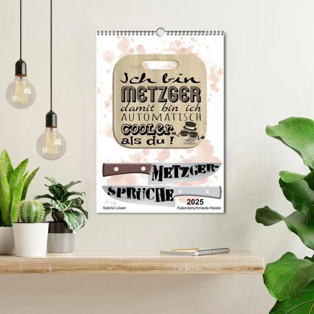 Bild: 9783435939756 | Metzger-Sprüche (Wandkalender 2025 DIN A3 hoch), CALVENDO...