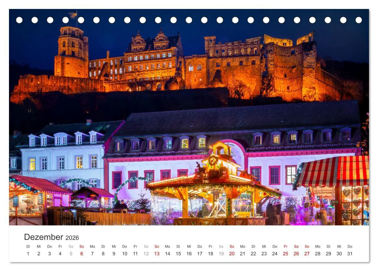 Bild: 9783457269756 | Heidelberg im Fokus (Tischkalender 2026 DIN A5 quer), CALVENDO...