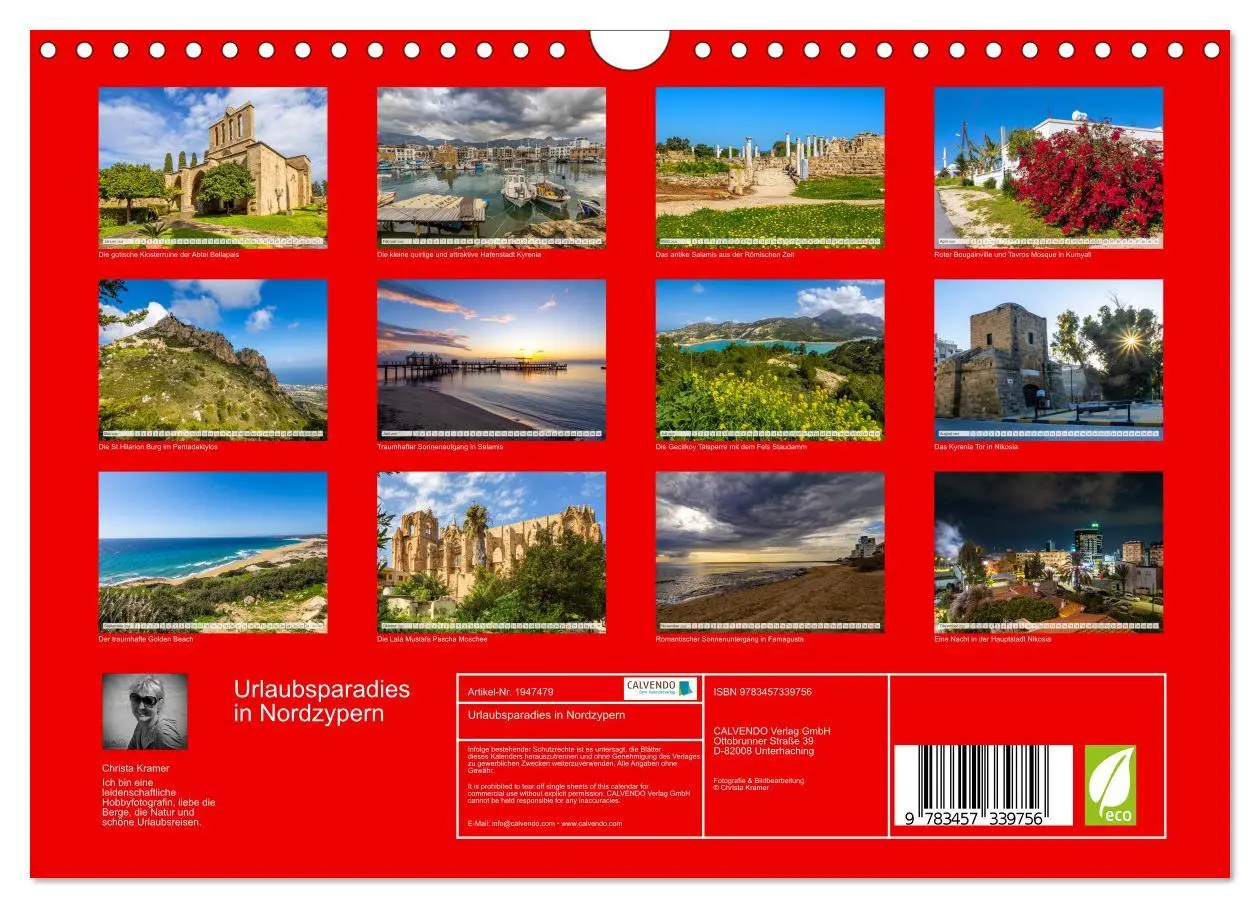 Bild: 9783457339756 | Urlaubsparadies in Nordzypern (Wandkalender 2026 DIN A4 quer),...