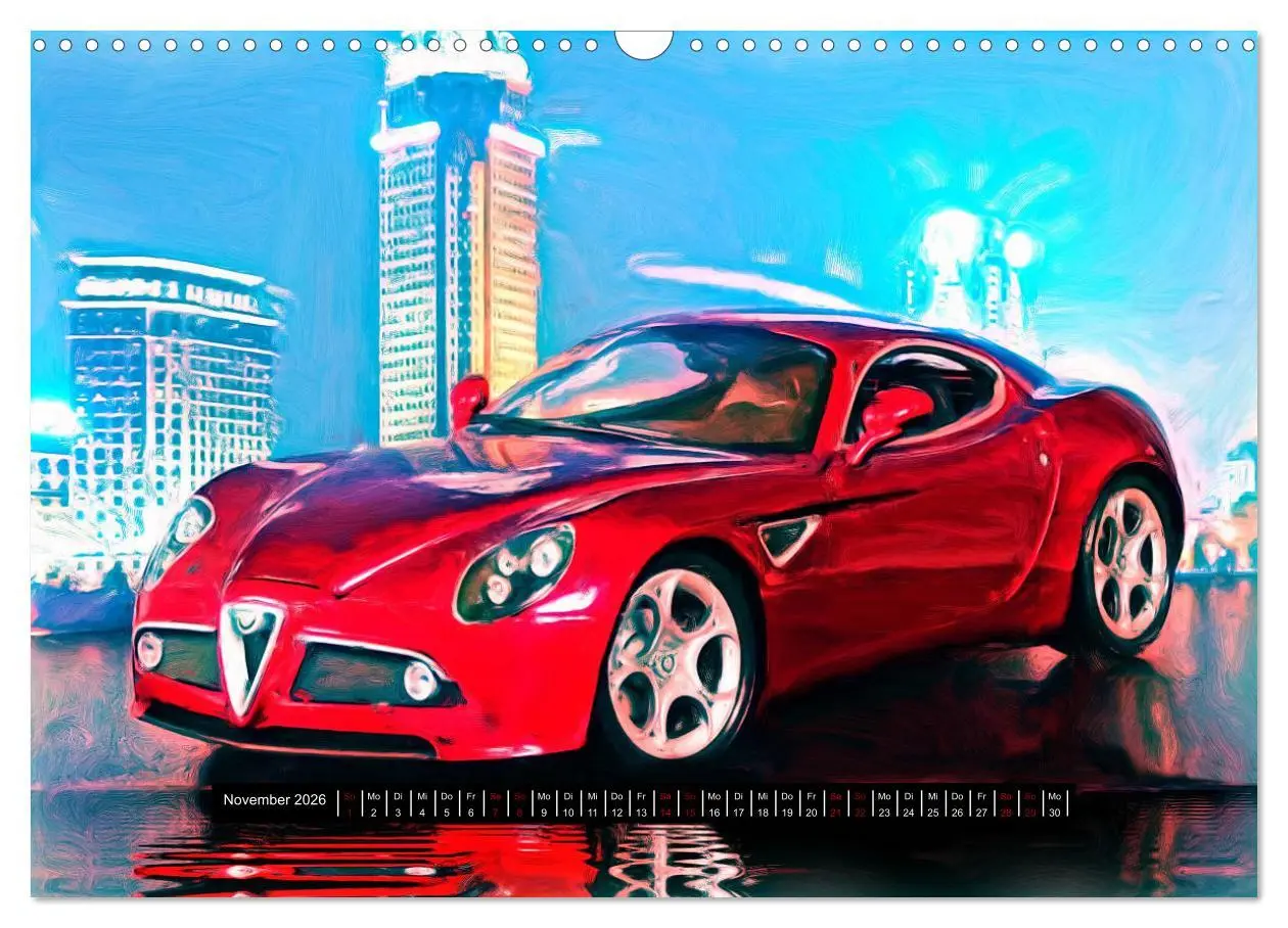 Bild: 9783457649756 | Italienische Autofreuden (Wandkalender 2026 DIN A3 quer), CALVENDO...