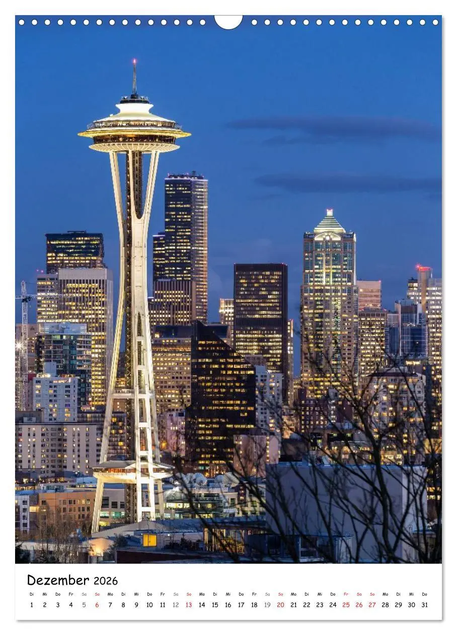 Bild: 9783516429756 | Seattle - Moderne Stadt des Nordwestens (Wandkalender 2026 DIN A3...