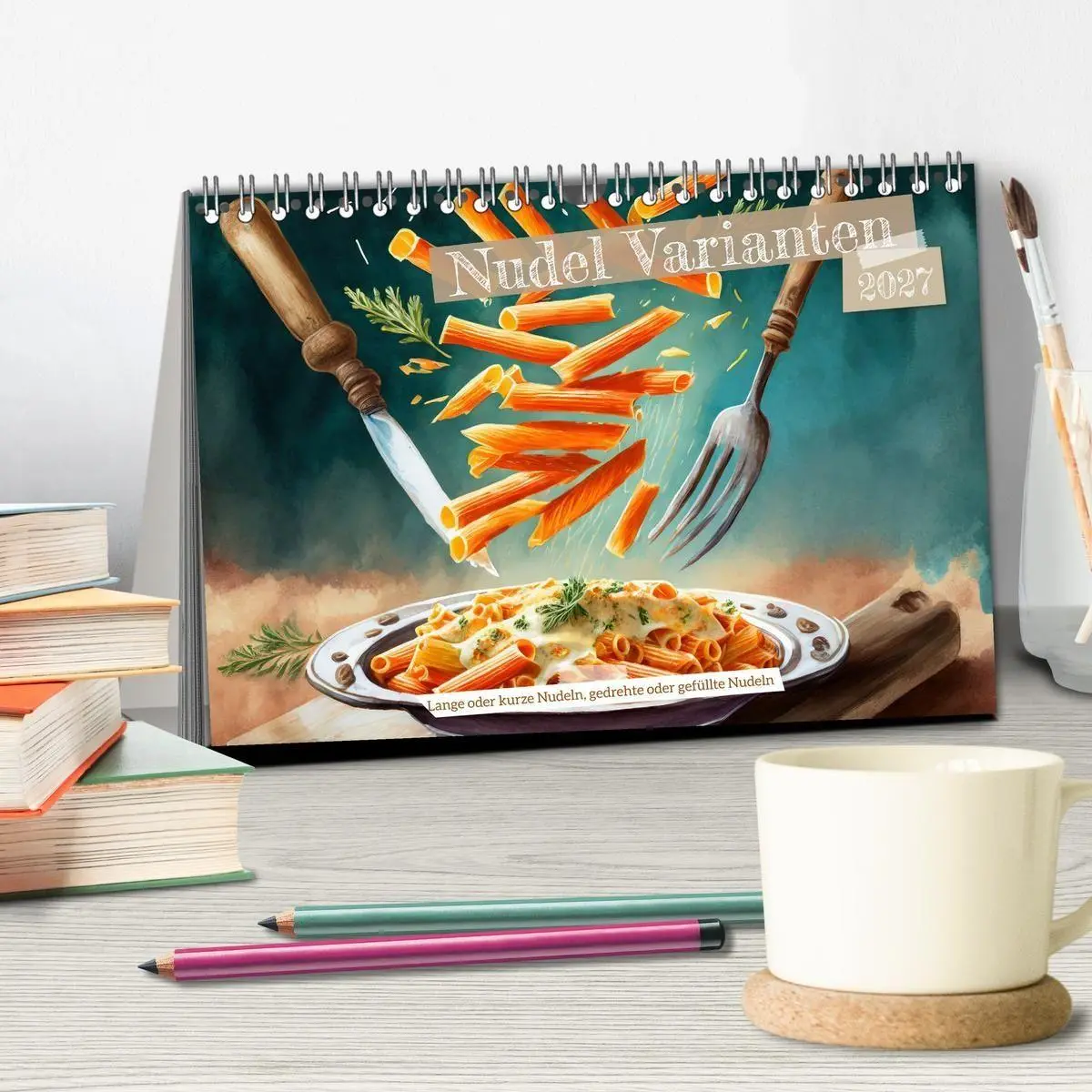 Bild: 9783569209756 | Nudel Varianten (Tischkalender 2027 DIN A5 quer), CALVENDO...