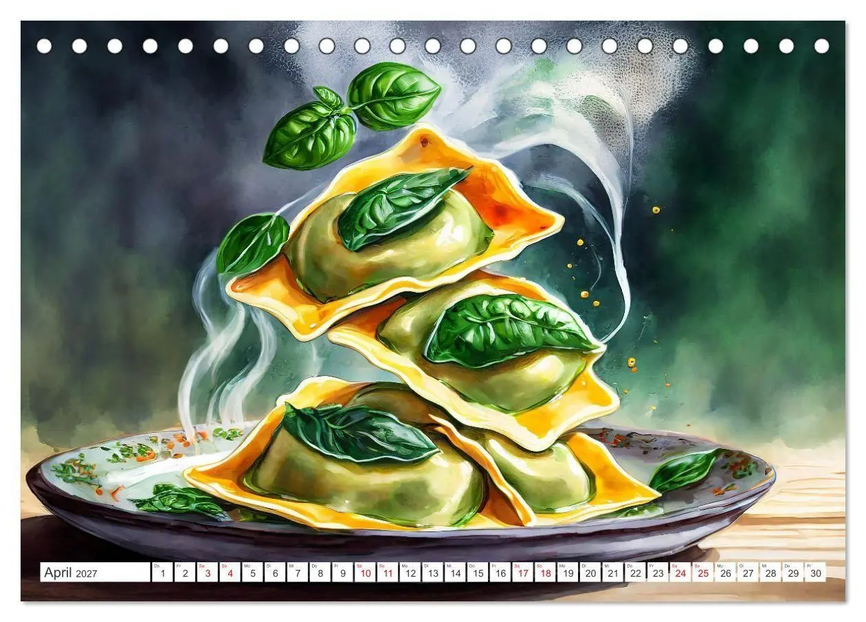 Bild: 9783569209756 | Nudel Varianten (Tischkalender 2027 DIN A5 quer), CALVENDO...