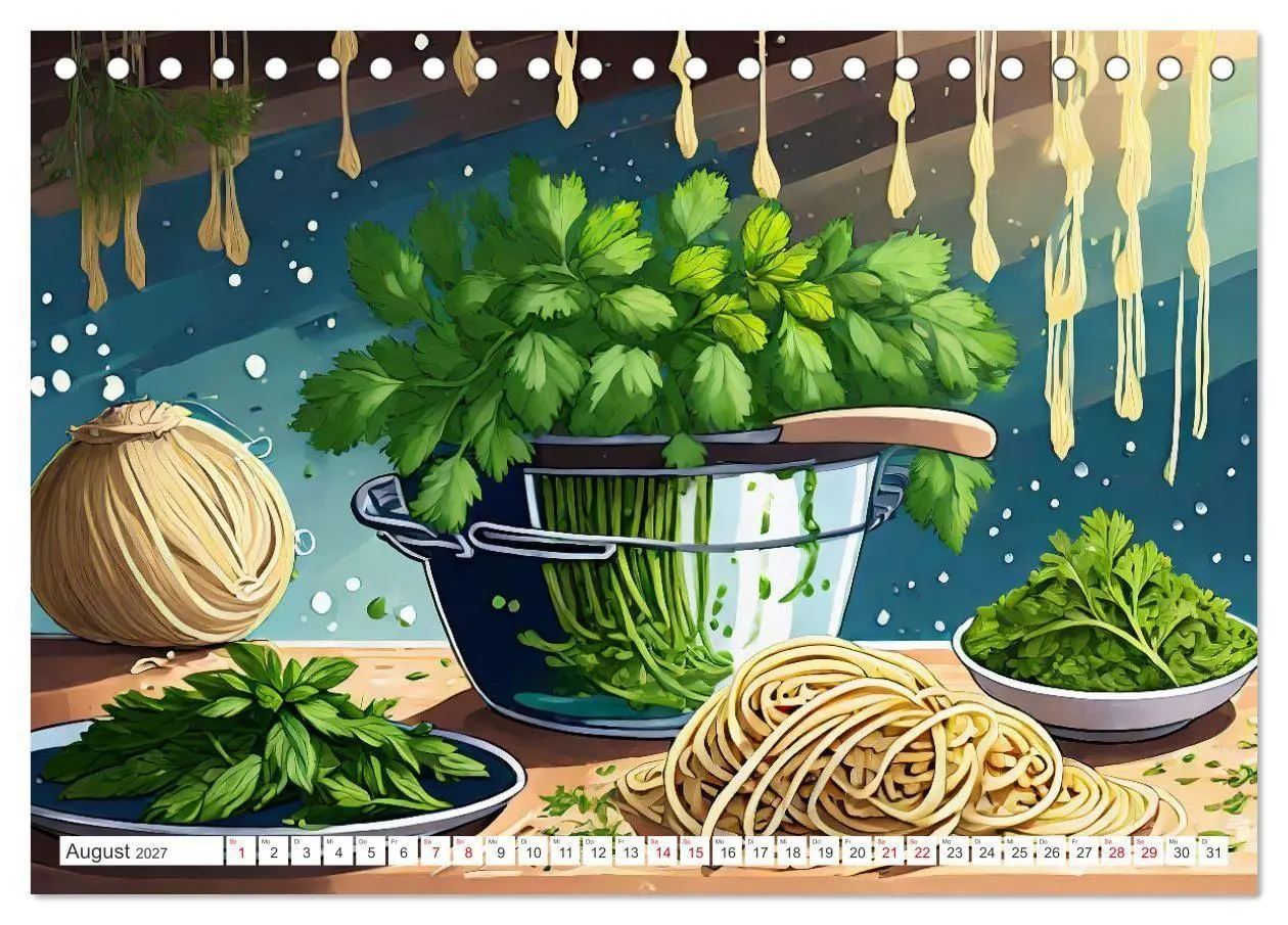 Bild: 9783569209756 | Nudel Varianten (Tischkalender 2027 DIN A5 quer), CALVENDO...