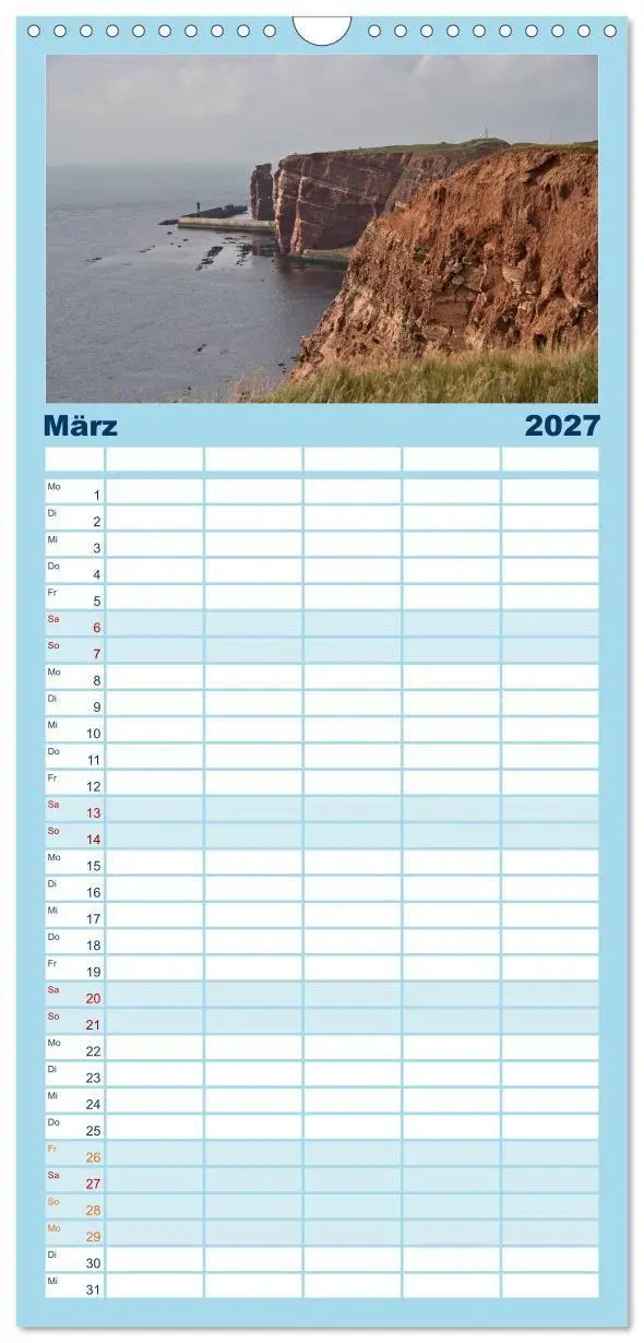 Bild: 9783594339756 | Familienplaner 2027 - Helgoland - idyllische Nordseeinsel mit 5...