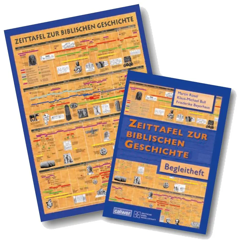 Cover: 9783766839756 | Kombi-Paket: Zeittafel zur biblischen Geschichte und Begleitheft