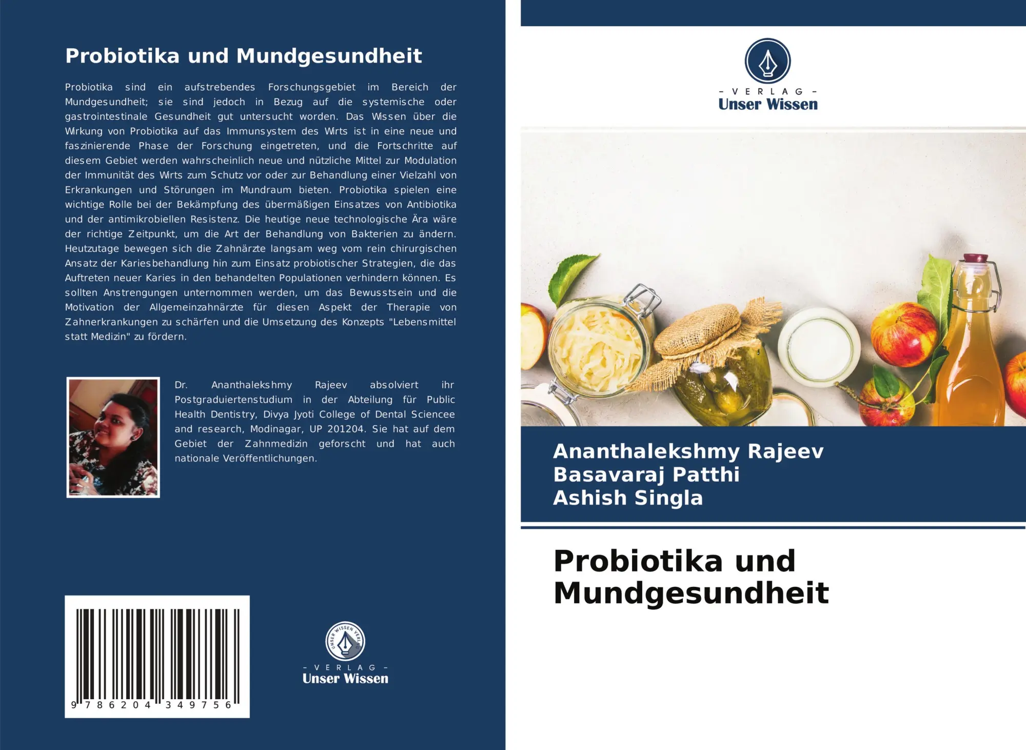 Cover: 9786204349756 | Probiotika und Mundgesundheit | Ananthalekshmy Rajeev (u. a.) | Buch