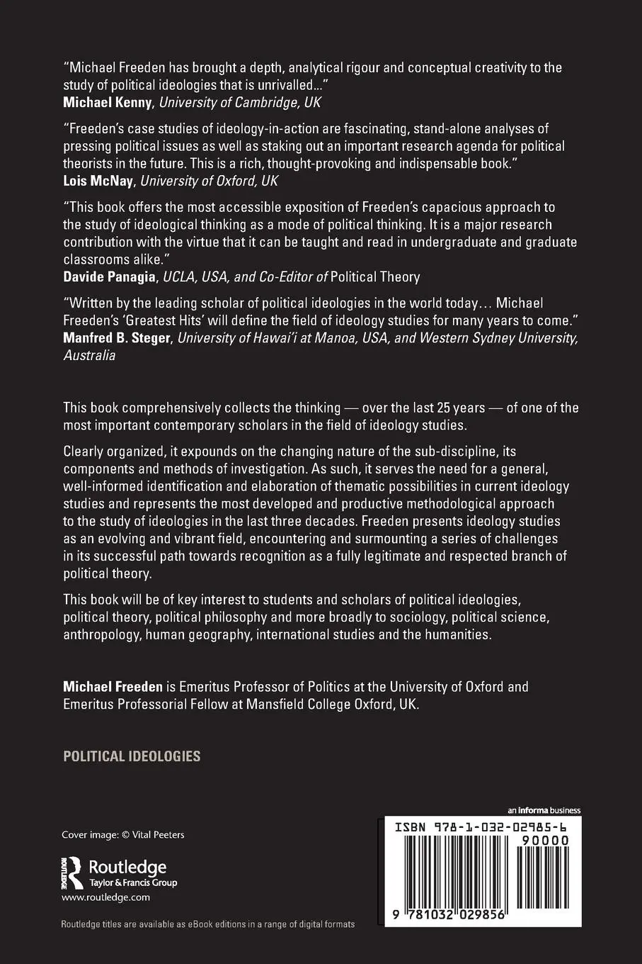 Rückseite: 9781032029856 | Ideology Studies | New Advances and Interpretations | Michael Freeden