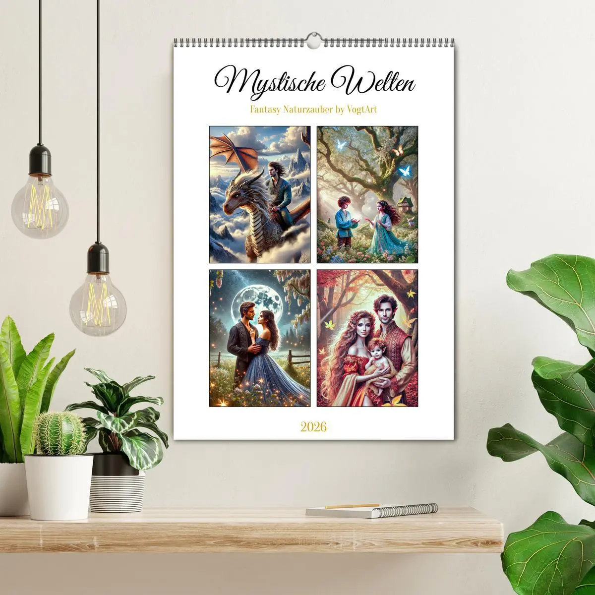 Bild: 9783457259856 | Mystische Welten, Fantasy Naturzauber (Wandkalender 2026 DIN A2...