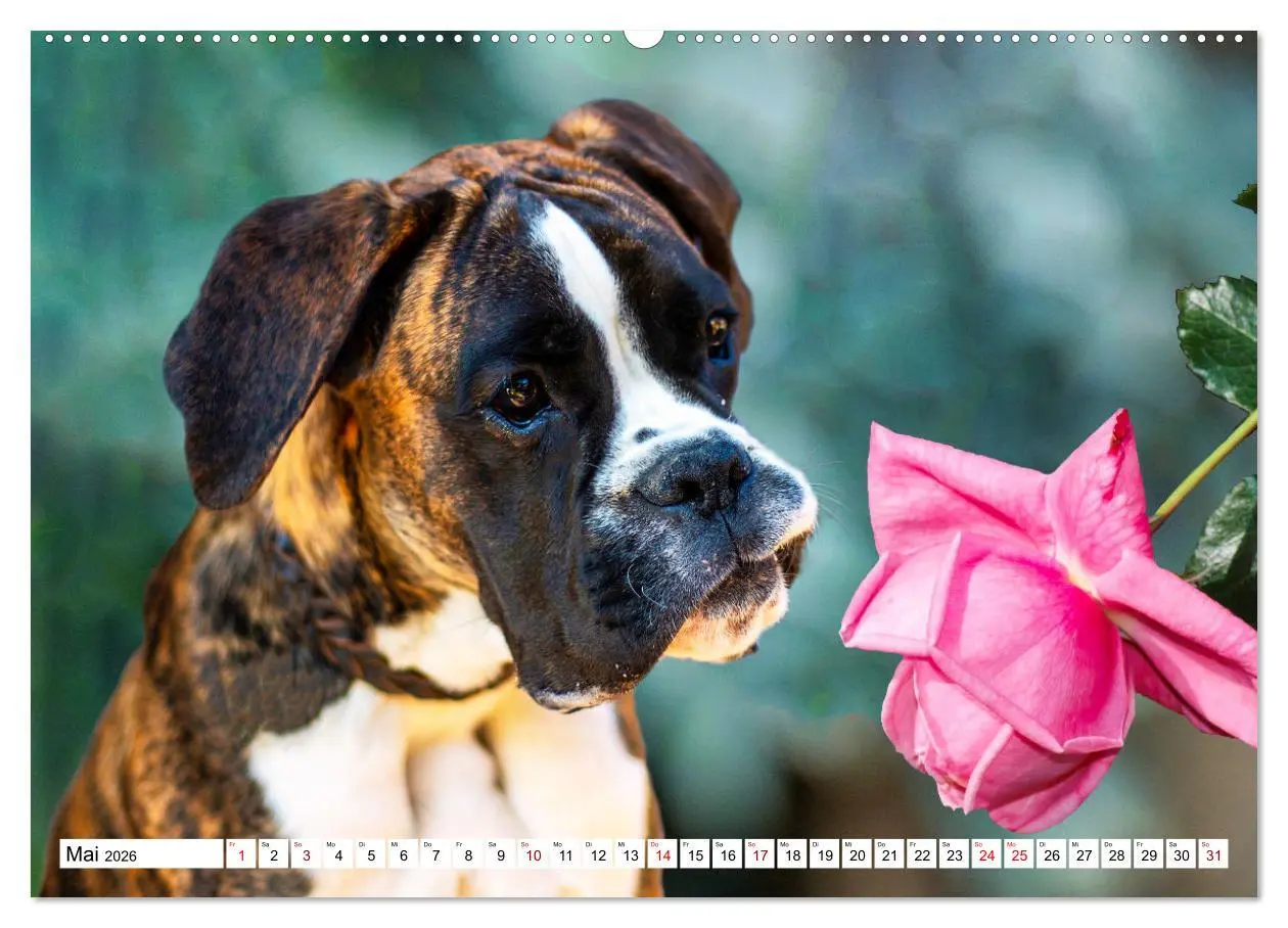 Bild: 9783457569856 | Muskelprotz Boxer (Wandkalender 2026 DIN A2 quer), CALVENDO...