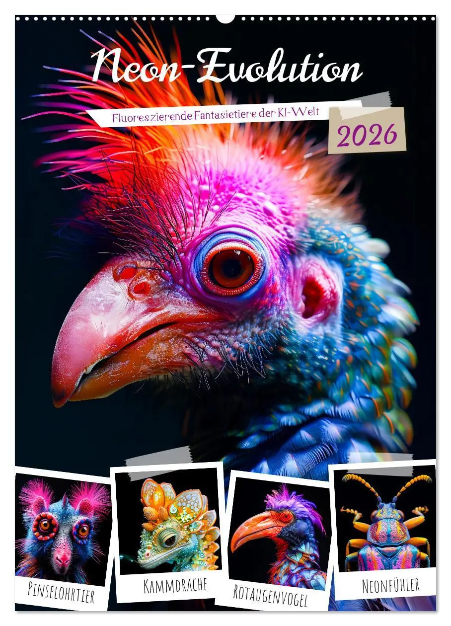 Cover: 9783516279856 | Neon-Evolution - Fluoreszierende Fantasietiere der KI-Welt...