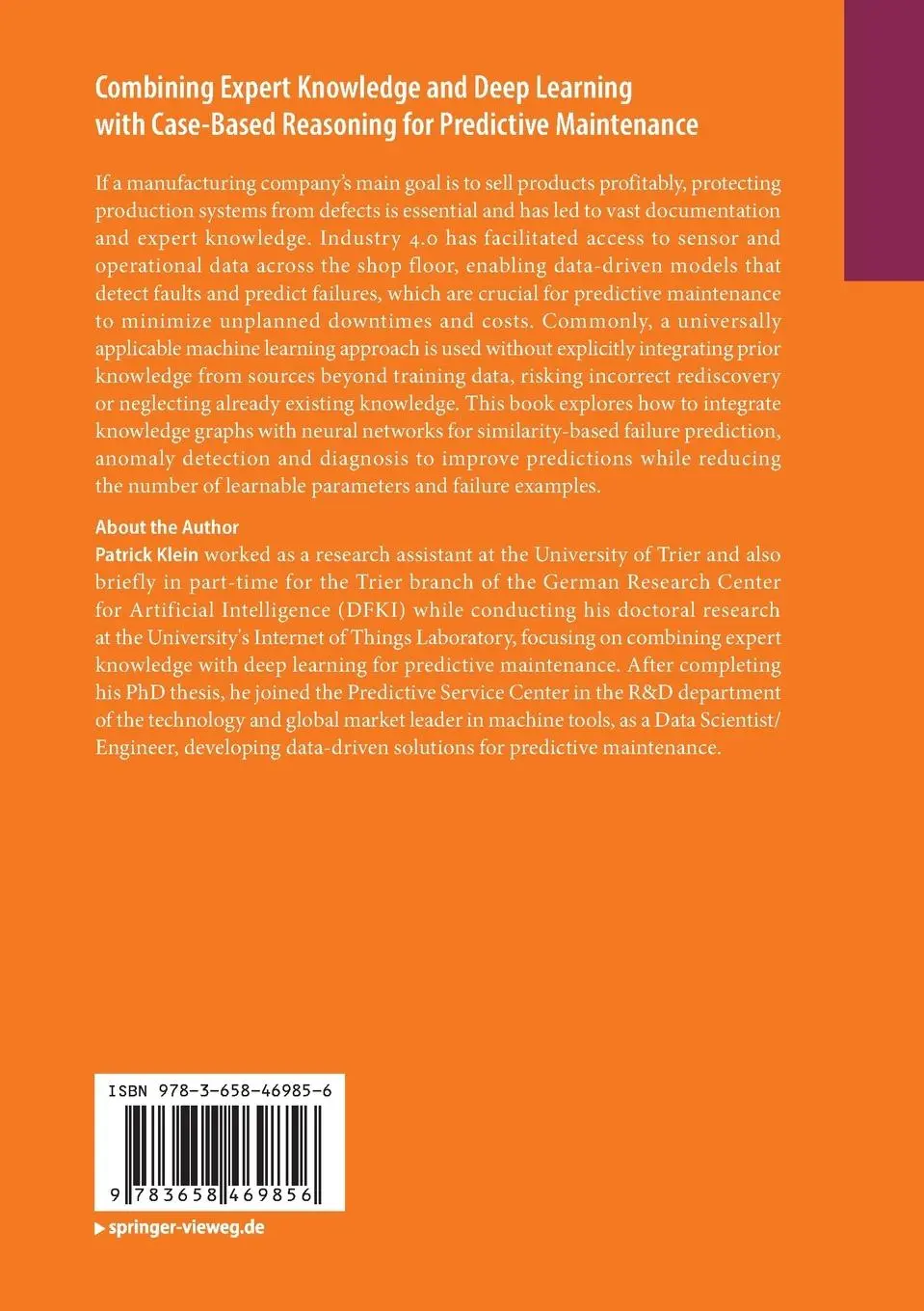 Rückseite: 9783658469856 | Combining Expert Knowledge and Deep Learning with Case-Based...