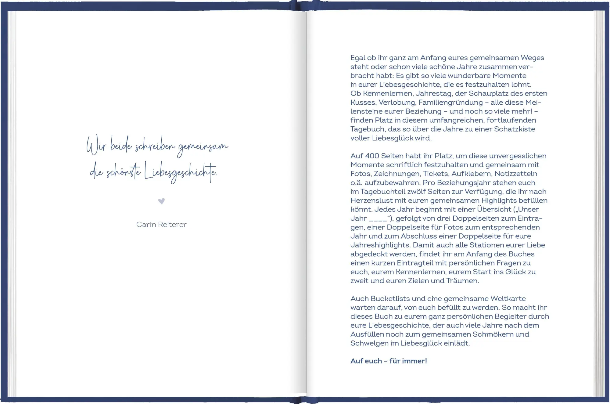 Bild: 4036442009956 | Für immer wir - unsere gemeinsame Geschichte | Groh Verlag | Notizbuch