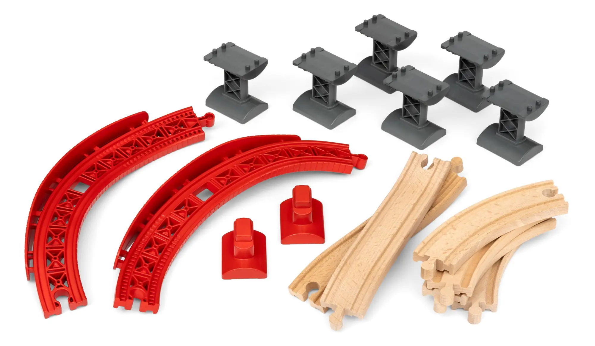 Cover: 7312350339956 | BRIO World 33995 Schienenpaket Berg und Tal - 16-teiliges...