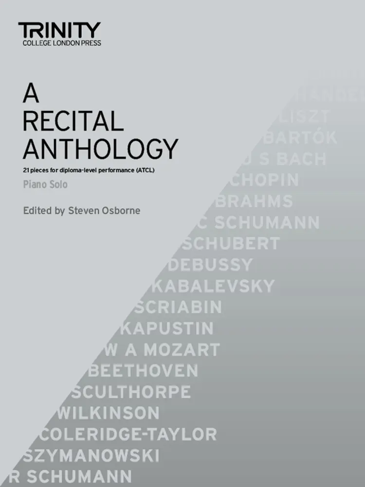Cover: 9780857369956 | A Recital Anthology - Piano Solo | Trinity College London | Ekins