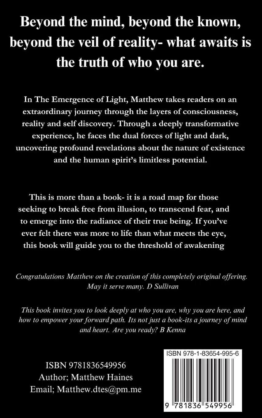 Rückseite: 9781836549956 | The Emergence of Light | Matthew S Haines | Buch | Englisch | 2025