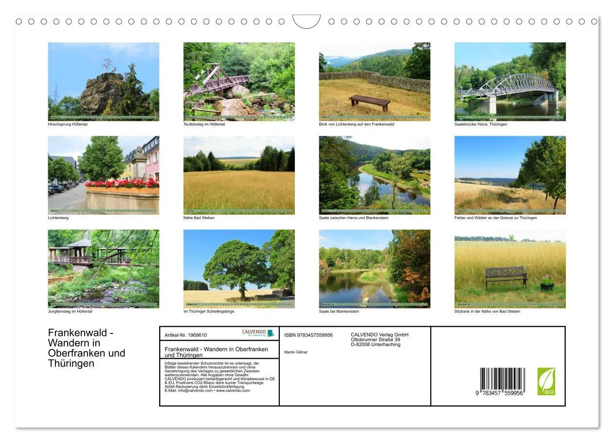 Bild: 9783457559956 | Frankenwald - Wandern in Oberfranken und Thüringen (Wandkalender...