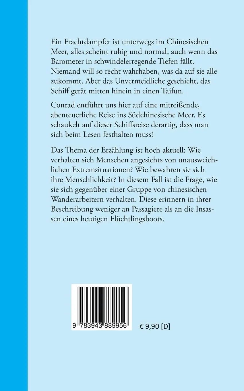 Rückseite: 9783943889956 | Taifun | Joseph Conrad | Taschenbuch | 132 S. | Deutsch | 2019