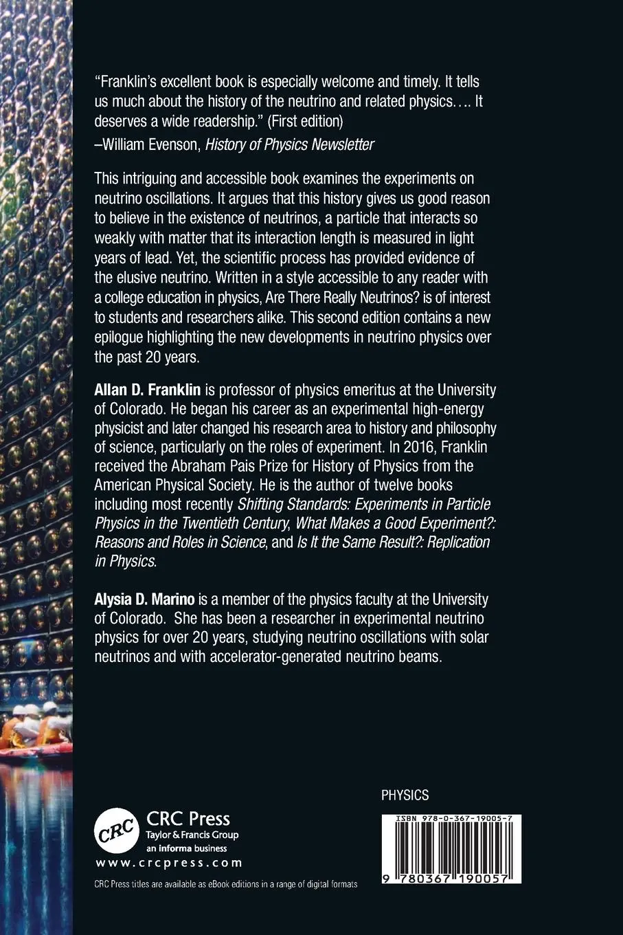 Rückseite: 9780367190057 | Are There Really Neutrinos? | An Evidential History | Franklin (u. a.)