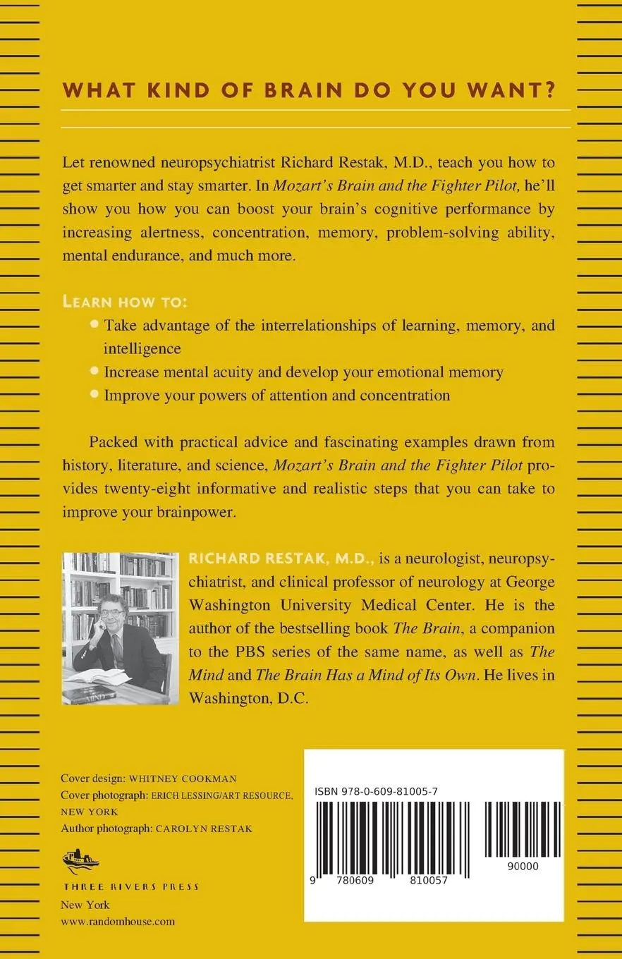 Rückseite: 9780609810057 | Mozart's Brain and the Fighter Pilot | Richard Restak | Taschenbuch