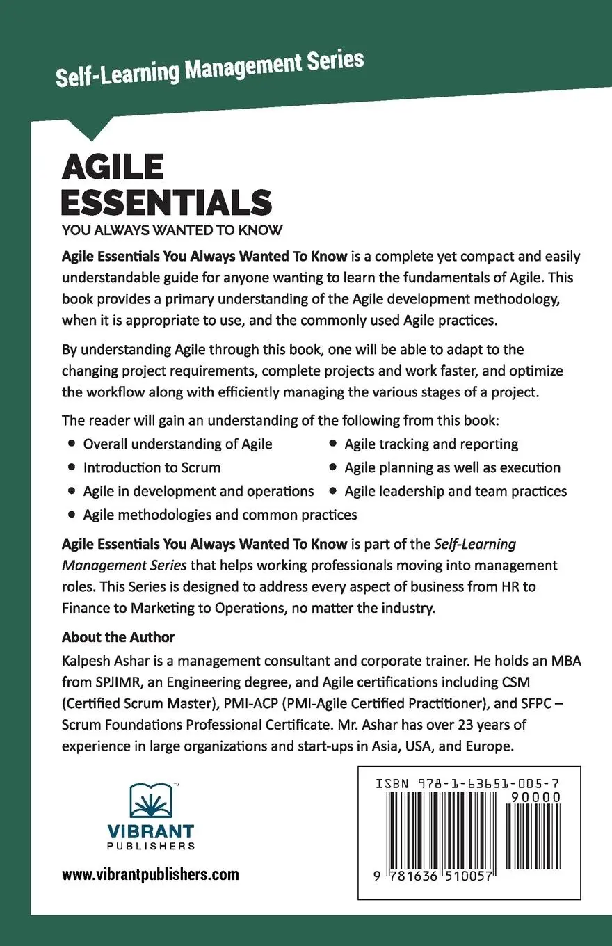 Rückseite: 9781636510057 | Agile Essentials You Always Wanted To Know | Publishers (u. a.) | Buch