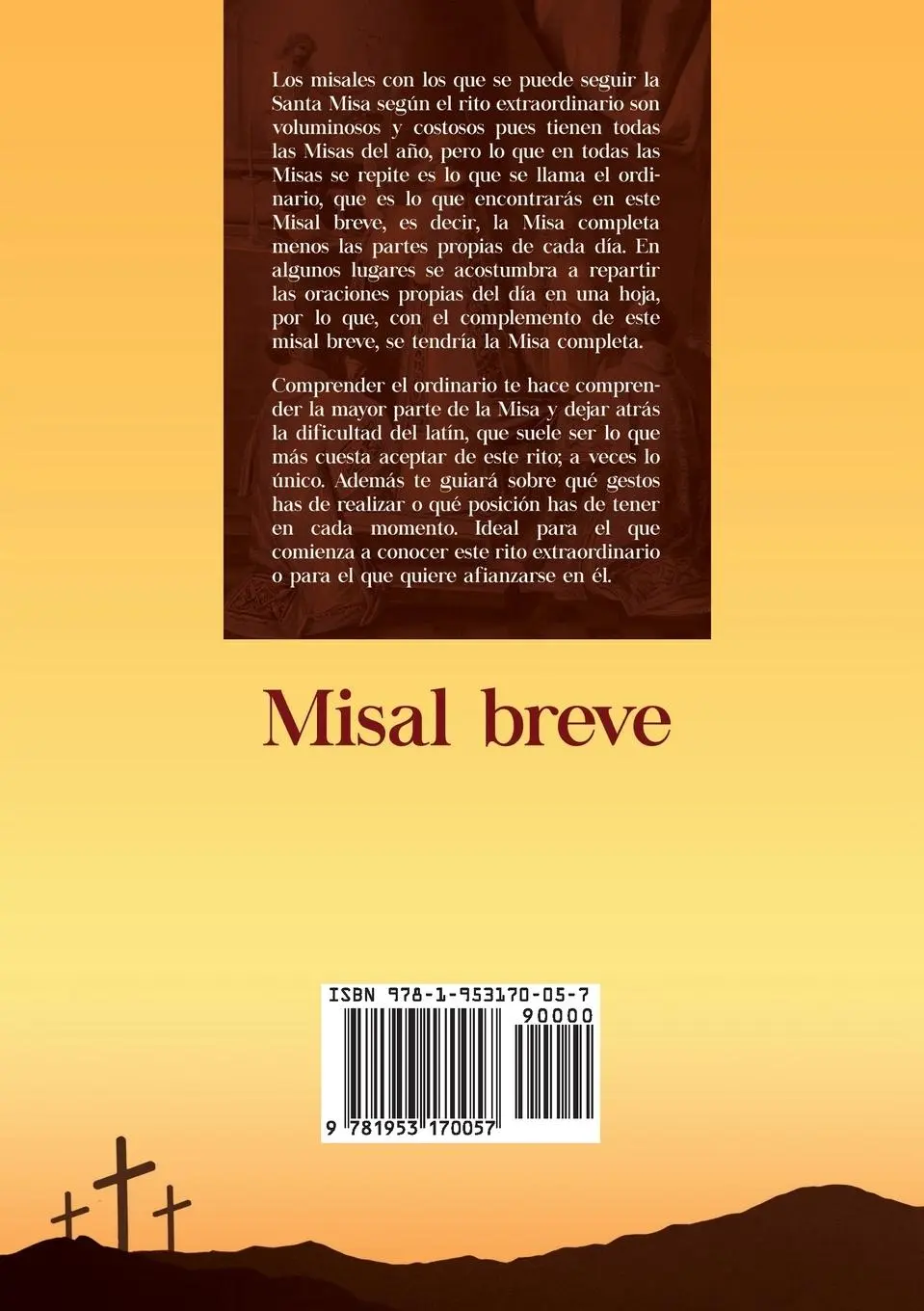 Rückseite: 9781953170057 | Misal breve | Enrique M Escribano | Taschenbuch | Spanisch | 2020