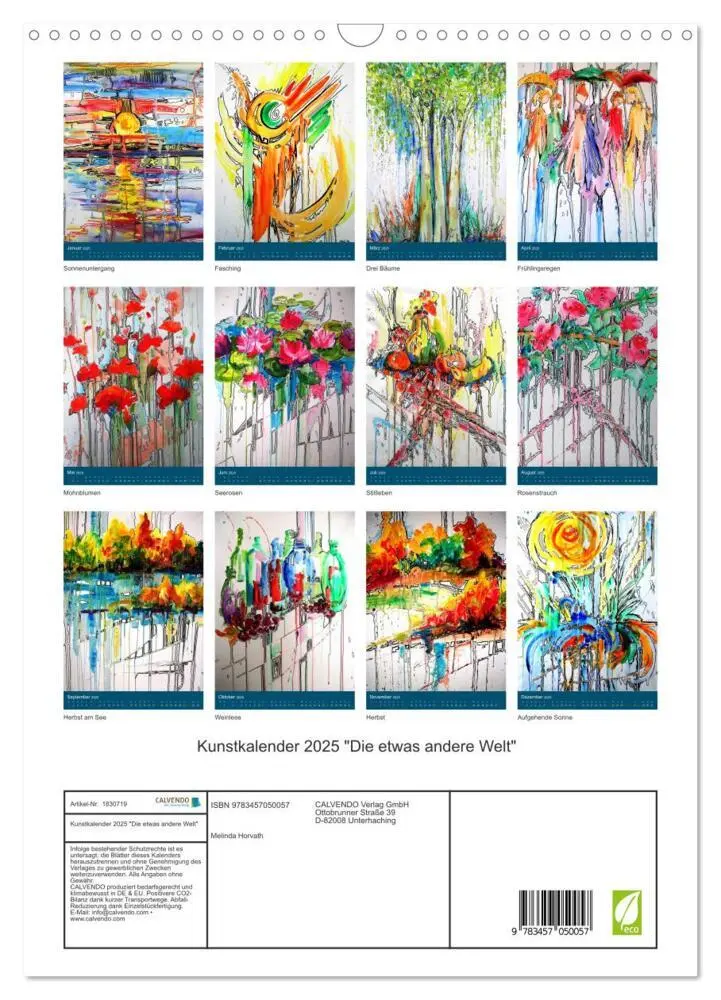 Bild: 9783457050057 | Kunstkalender 2025 "Die etwas andere Welt" (Wandkalender 2025 DIN...