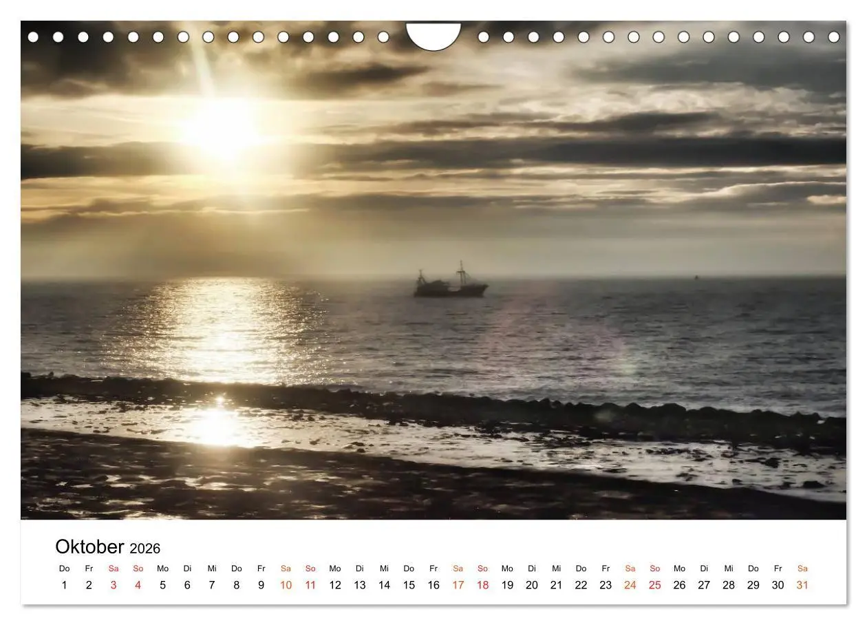 Bild: 9783457980057 | Wieder an der Nordsee (Wandkalender 2026 DIN A4 quer), CALVENDO...