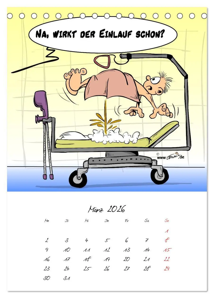 Bild: 9783516450057 | Trumix Cartoons - Gesundheit (Tischkalender 2026 DIN A5 hoch),...
