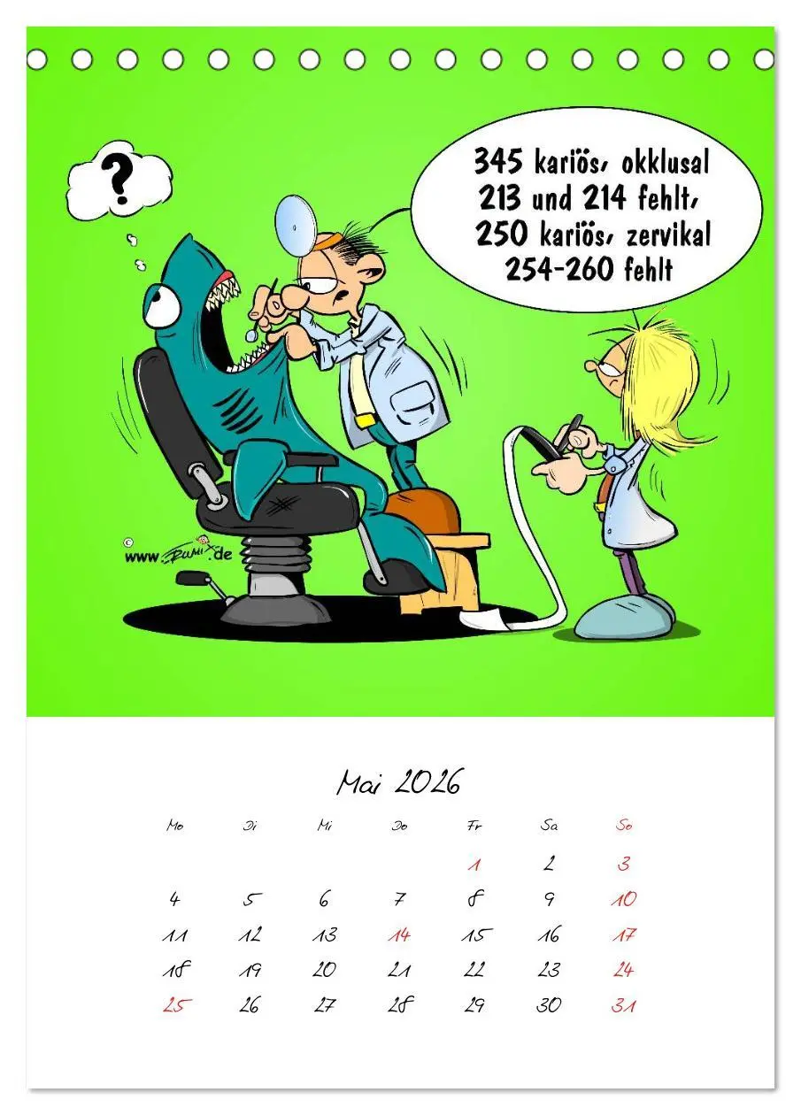 Bild: 9783516450057 | Trumix Cartoons - Gesundheit (Tischkalender 2026 DIN A5 hoch),...
