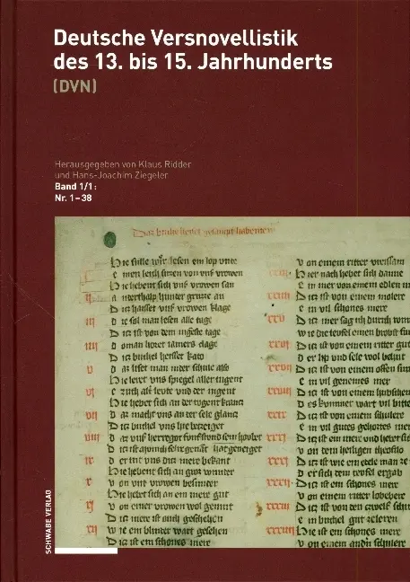 Cover: 9783757400057 | Deutsche Versnovellistik des 13. bis 15. Jahrhunderts (DVN). Bd.1.1