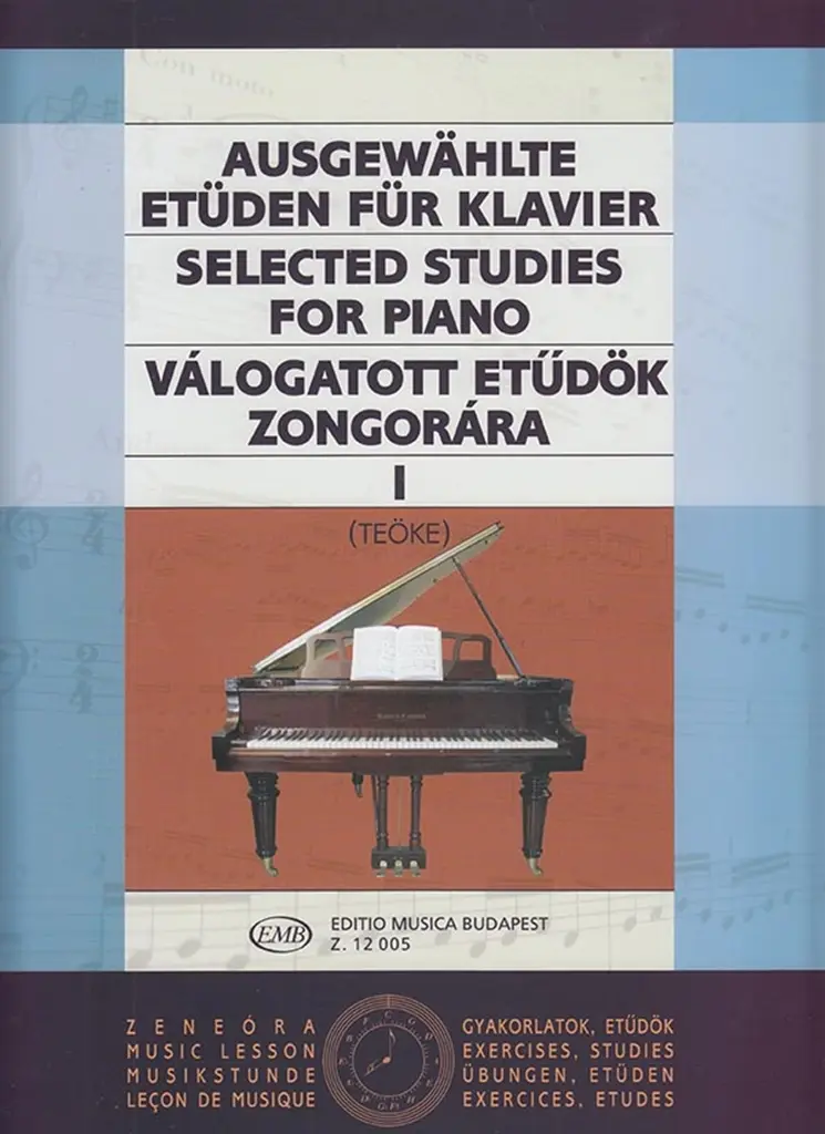 Cover: 9790080120057 | Ausgewählte Etüden Band 1 für Klavier Teöke, Marianne, ed | Buch