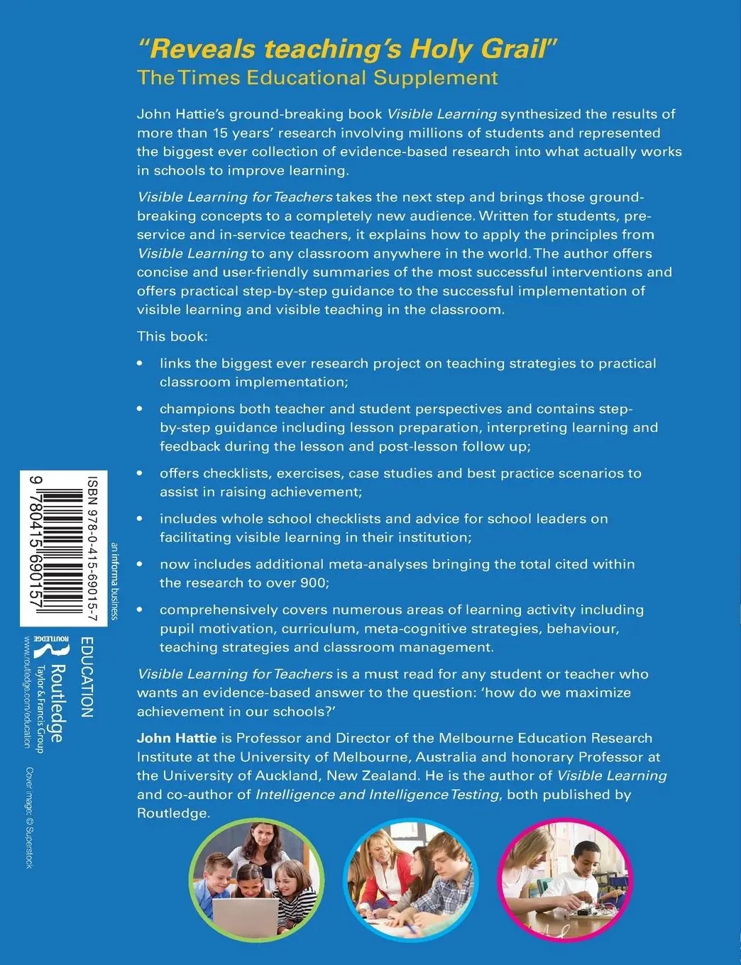 Rückseite: 9780415690157 | Visible Learning for Teachers | Maximizing Impact on Learning | Hattie