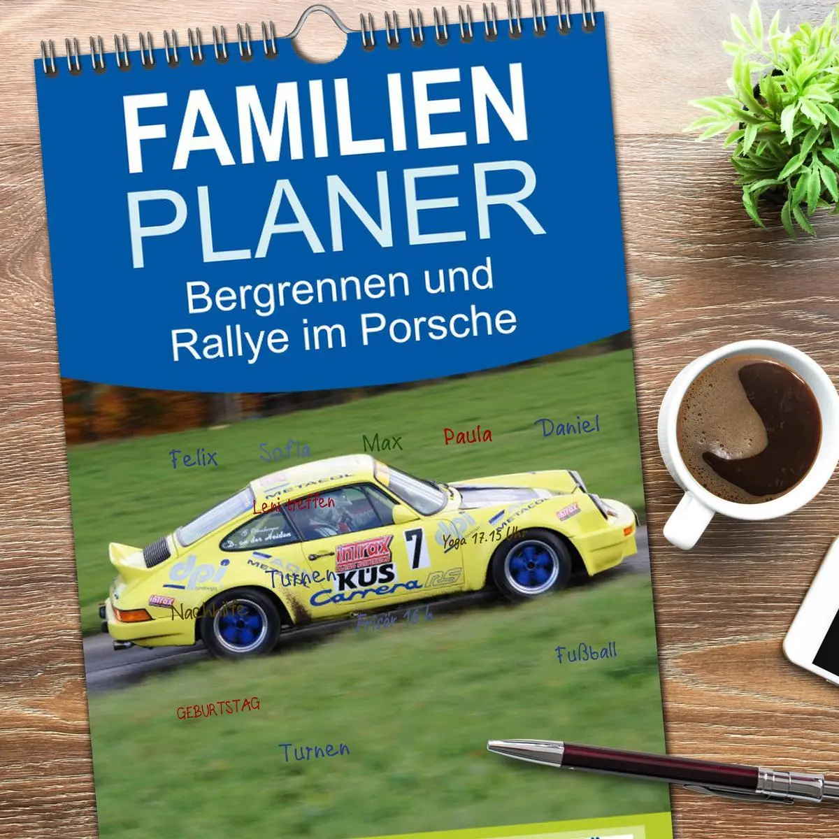 Bild: 9783516510157 | Familienplaner 2026 - Bergrennen und Rallye im Porsche mit 5...