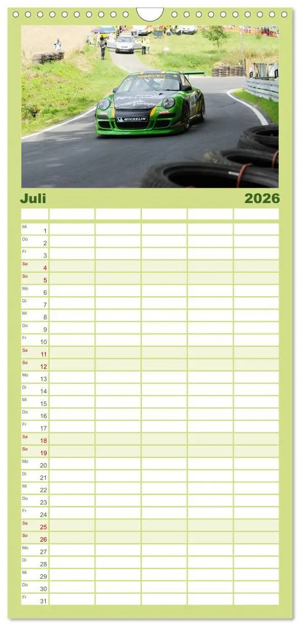 Bild: 9783516510157 | Familienplaner 2026 - Bergrennen und Rallye im Porsche mit 5...