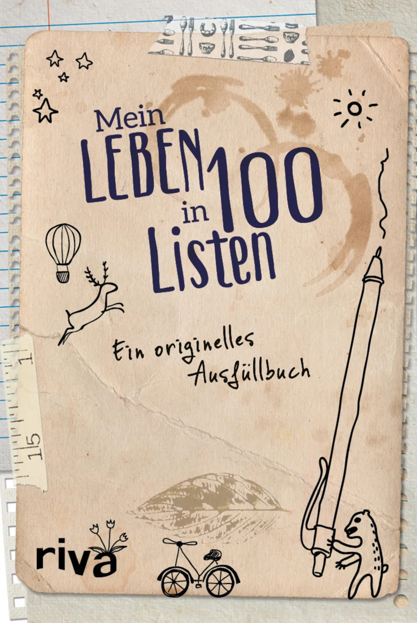 Cover: 9783742300157 | Mein Leben in 100 Listen | Ein originelles Ausfüllbuch | riva Verlag