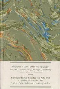Cover: 9783871620157 | Taschenbuch zum Nutzen und Vergnügen für's Jahr 1786 | Lichtenberg