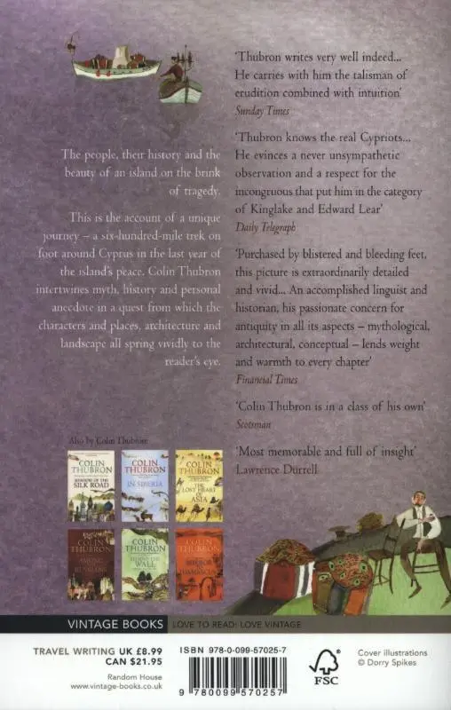 Rückseite: 9780099570257 | Journey Into Cyprus | Colin Thubron | Taschenbuch | Englisch | 2012