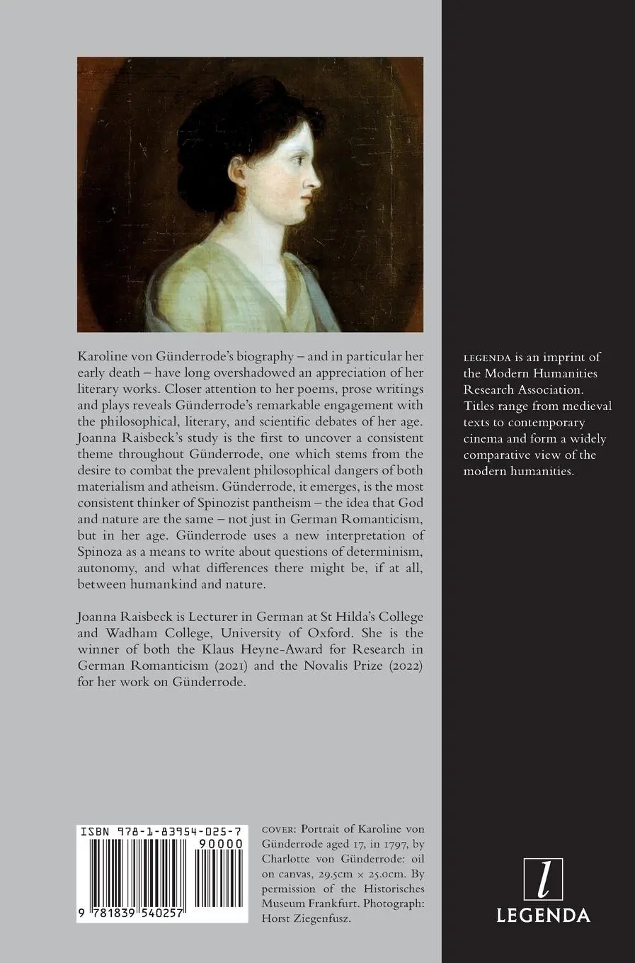 Rückseite: 9781839540257 | Karoline von Günderrode | Philosophical Romantic | Joanna Raisbeck